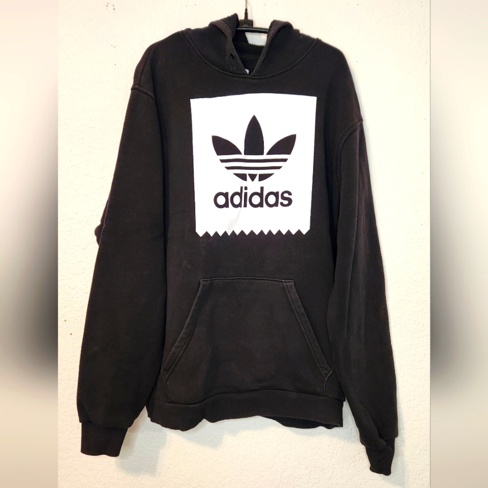 Adidas Skateboarding Black Men's Trefoil Hoodie, Size M